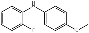 2-氟-N-(4-甲氧基苯基)苯胺 结构式