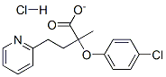 3-pyridylmethyl 2-(4-chlorophenoxy)-2-methylpropionate hydrochloride 结构式