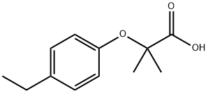 2-(4-乙基苯氧基)-2-甲基丙酸 结构式