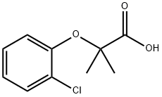 2-(2-氯苯氧基)-2-甲基丙酸 结构式