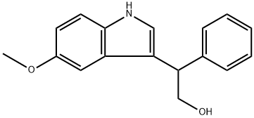 (R)-2-(5-methoxy-1H-indol-3-yl)-2-phenyl-ethanol 结构式