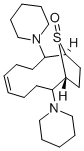 2,9-Dipiperidino-13-thiabicyclo(8.2.1)tridec-5-ene 13-oxide 结构式