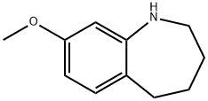 8-甲氧基-2,3,4,5-四氢-1H-苯并[B]氮杂卓 结构式