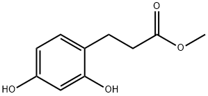 3-(2,4-二羟基苯基)丙酸甲酯 结构式