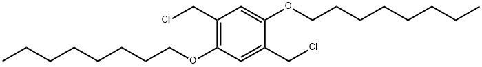 2,5-双(氯甲基)-1,4-双(辛氧基)苯 结构式