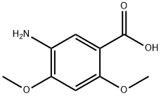 5-氨基-2,4-二甲氧基苯甲酸 结构式