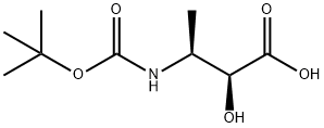 3-[[(叔丁氧基)羰基]氨基]-2-羟基-(2S,3S)-丁酸 结构式