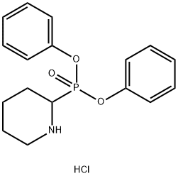 DIPHENYL PIPERIDINE-2-PHOSPHONATE HCL 结构式