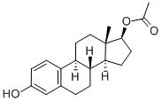 17-乙酸-17-BETA-雌二酯 结构式