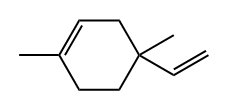 1,4-二甲基-4-乙烯基环己烯 结构式