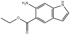 1H-Indole-5-carboxylicacid,6-amino-,ethylester(9CI) 结构式