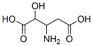 Pentanedioic  acid,  3-amino-2-hydroxy-,  (+)-  (9CI) 结构式