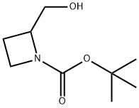 2-羟甲基-氮杂环丁烷-1-甲酸叔丁酯 结构式