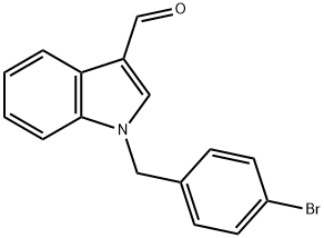1-(4-溴苄基)-1H-吲哚-3-甲醛 结构式