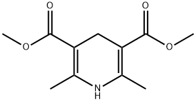 dimethyl 1,4-dihydro-2,6-dimethylpyridine-3,5-dicarboxylate 结构式