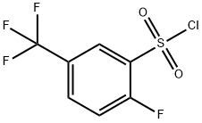 2-氟-5-(三氟甲基)苯磺酰氯 结构式