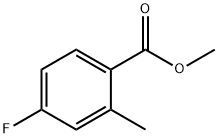 4-氟-2-甲基苯甲酸甲酯 结构式
