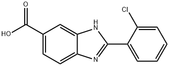 2-(2-Chloro-phenyl)-1H-benzimidazole-5-carboxylic acid 结构式