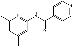 N-(4,6-DIMETHYL-2-PYRIDINYL)-4-PYRIDINECARBOXAMIDE 结构式