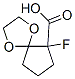 1,4-Dioxaspiro[4.4]nonane-6-carboxylicacid,6-fluoro-,(-)-(9CI) 结构式