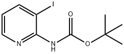 (3-碘吡啶-2-基)氨基甲酸叔丁酯 结构式