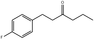 1-(4-氟-苯基)-3-己酮 结构式