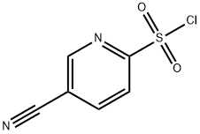 5-CYANOPYRIDINE-2-SULFONYL CHLORIDE 结构式