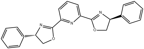 2,6-二[(4S)-4-苯基-2-恶唑啉基]吡啶 结构式