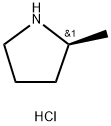 (S)-2-甲基吡咯烷盐酸盐 结构式