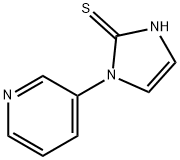 1-Pyridin-3-yl-1H-imidazole-2-thiol 结构式