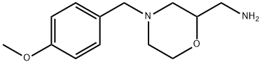 C-[4-(4-甲氧基-苄基)-吗啉-2-基]-甲胺双盐酸盐 结构式