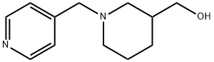 1-(4-吡啶基甲基)-3-哌啶甲醇 结构式