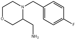 3-氨甲基-4-(4-氟苄基)吗啉 结构式