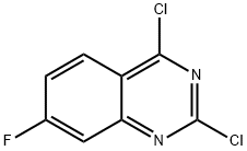 2,4-二氯-7-氟喹唑啉 结构式
