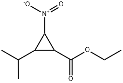 Cyclopropanecarboxylic acid, 2-(1-methylethyl)-3-nitro-, ethyl ester (9CI) 结构式