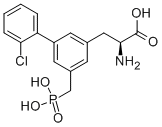 (S)-ALPHA-氨基-2'-氯-5-(膦酰基甲基)-[1,1'-联苯]-3-丙酸 结构式