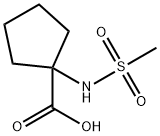 1-甲磺酰氨基环戊烷-1-羧酸 结构式