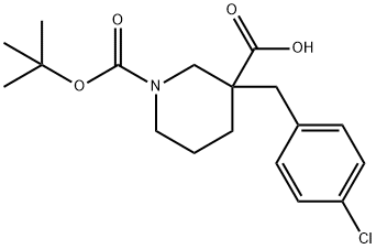 1-(tert-Butoxycarbonyl)-3-(4-chlorobenzyl)piperidine-3-carboxylicacid