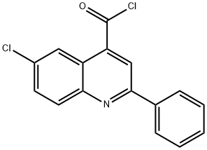 6-氯-2-苯基-4-喹啉甲酰氯 结构式