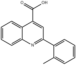 2-(2-甲基苯基)喹啉-4-羧酸 结构式