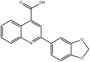 2-(1,3-苯并二唑-5-基)-喹啉-4-羧酸 结构式