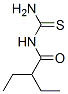 (2-Ethyl-butanoyl)thiourea 结构式