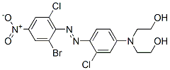 2,2'-[[4-[(2-bromo-6-chloro-4-nitrophenyl)azo]-3-chlorophenyl]imino]bisethanol 结构式
