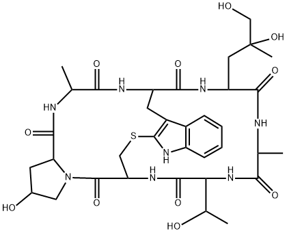 毒蠅虎蕈鹼 结构式