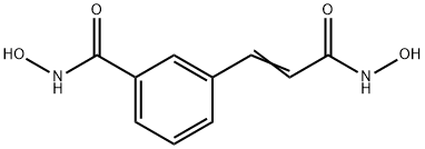 Benzamide, N-hydroxy-3-[3-(hydroxyamino)-3-oxo-1-propen-1-yl]- 结构式