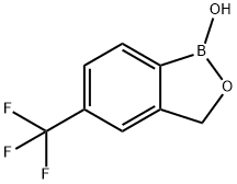 2-HYDROXYMETHYL-5-(TRIFLUOROMETHYL)PHENYLBORONIC ACID 结构式