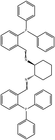 (S,S)-1,2-Bis{{[2-(diphenylphosphino)phenyl]methylene}amino}cyclohexane 结构式