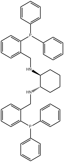 S,S-N,N'-双[2-(二苯基膦基)苄基]环己烷-1,2-二胺 结构式