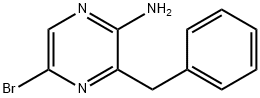 2-氨基-3-(苯基甲基)-5-溴吡嗪 结构式