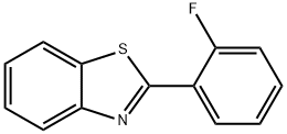 BENZOTHIAZOLE, 2-(2-FLUOROPHENYL)- 结构式